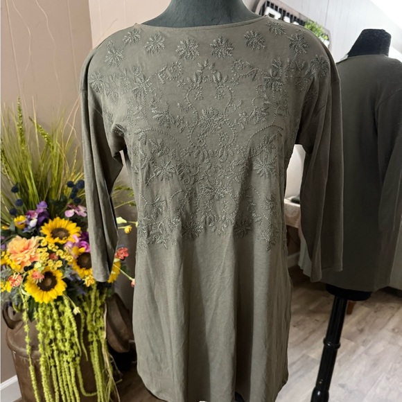 J. Jill • Embroidered Tunic Blouse - Picture 1 of 12